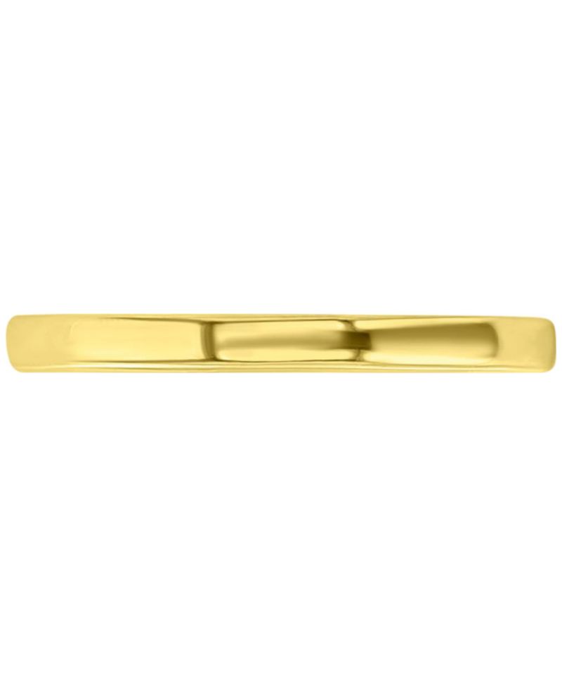 Polished Finish Dome Comfort Fit Narrow Stack Band