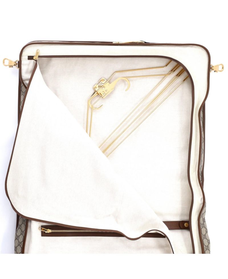 Retro Interlocking G Garment Bag GG Coated Canvas