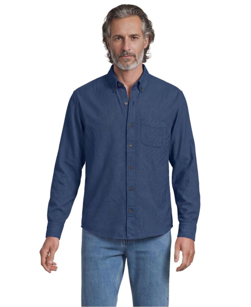 Men's Long Sleeve Classic Fit Flagship Flannel Shirt