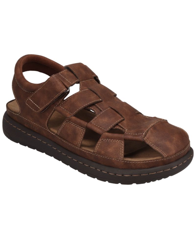 Men's Sarasota Tumbled Full Grain Moc Toe Sandal