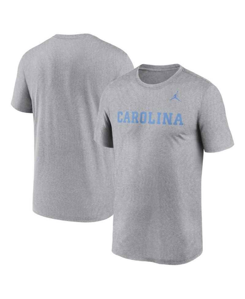 Men's Heather Gray North Carolina Tar Heels Primetime Legend Wordmark T-Shirt