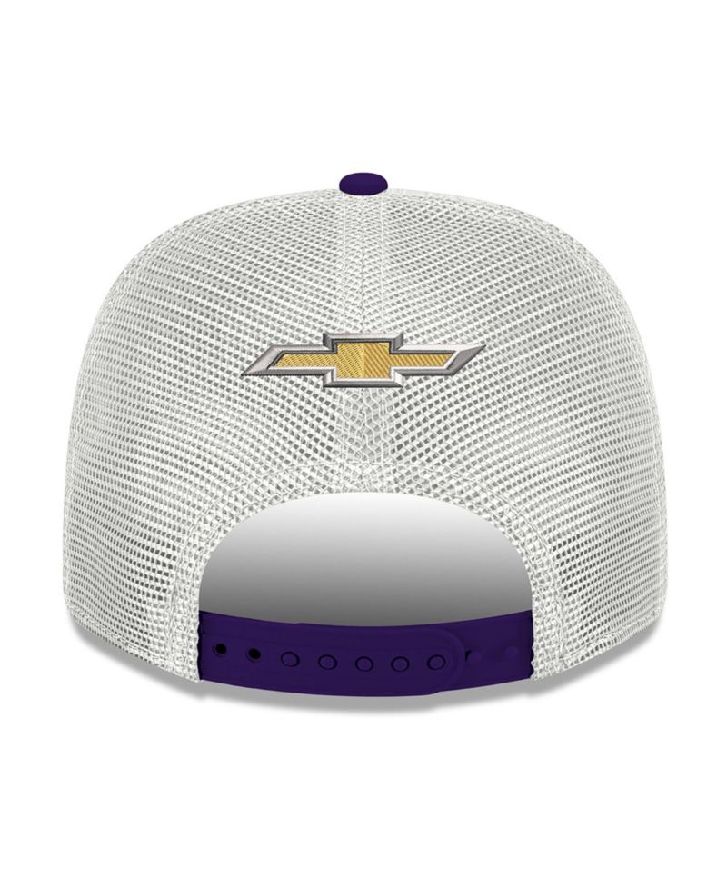 Men's Purple/White Alex Bowman 2026 ally 9SEVENTY Adjustable Trucker Hat