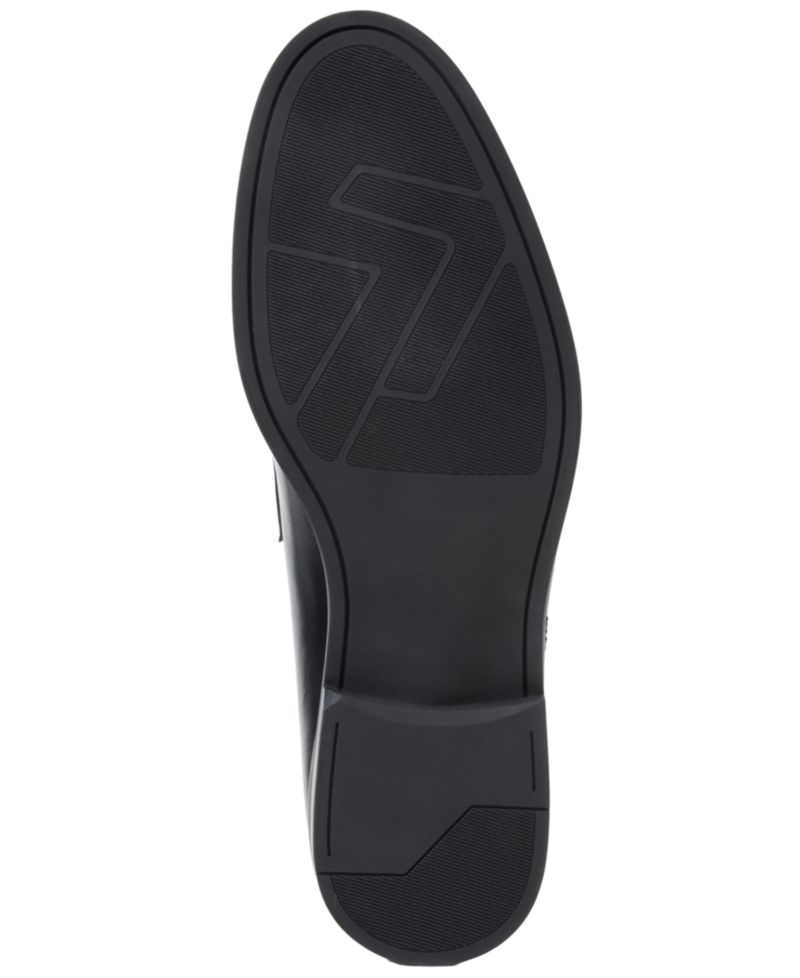 Men's Flavio Leather Round Toe Penny Loafers
