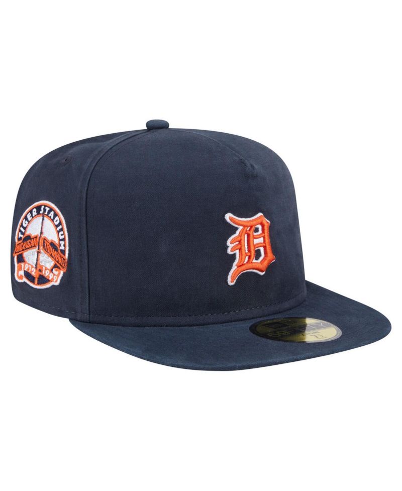Men's Black Detroit Tigers Championship Side Flag A-Frame 59FIFTY Fitted Hat