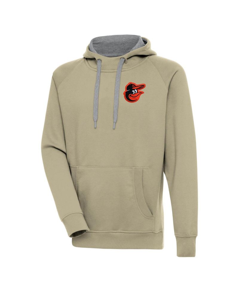 Men's Khaki Baltimore Orioles Victory Pullover Hoodie