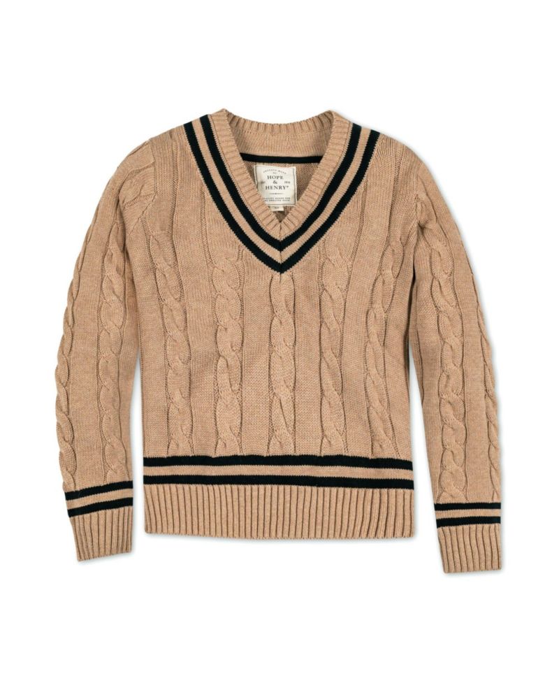 Women's Hope and Henry Long Sleeve V-Neck Cricket Sweater