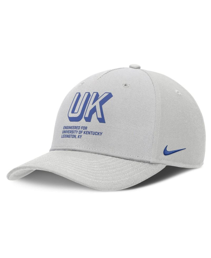Men's Gray Kentucky Wildcats 2025 Sideline Dust Pinched Rise Adjustable Hat