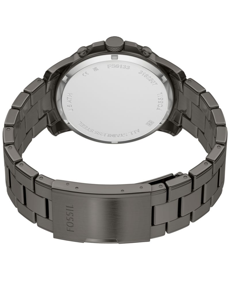 Men's Grant Chronograph Gunmetal Stainless Steel Watch, 44mm