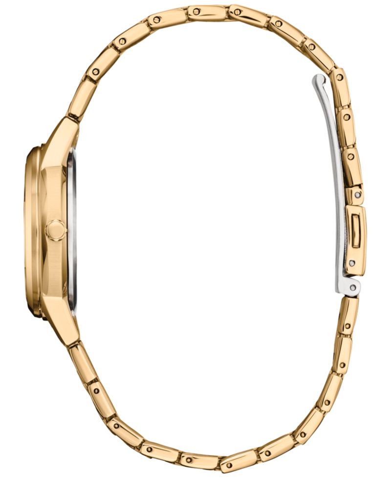 Eco-Drive Women's Classic Gold-Tone Stainless Steel Bracelet Watch 29mm