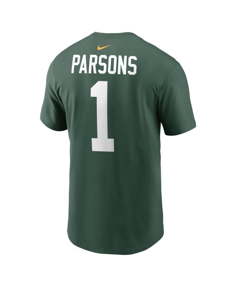 Men's Micah Parsons Green Green Bay Packers Name & Number T-Shirt