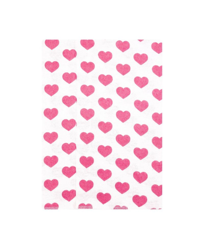 Girl Cotton Poly Flannel Burp Cloths 4-Pack