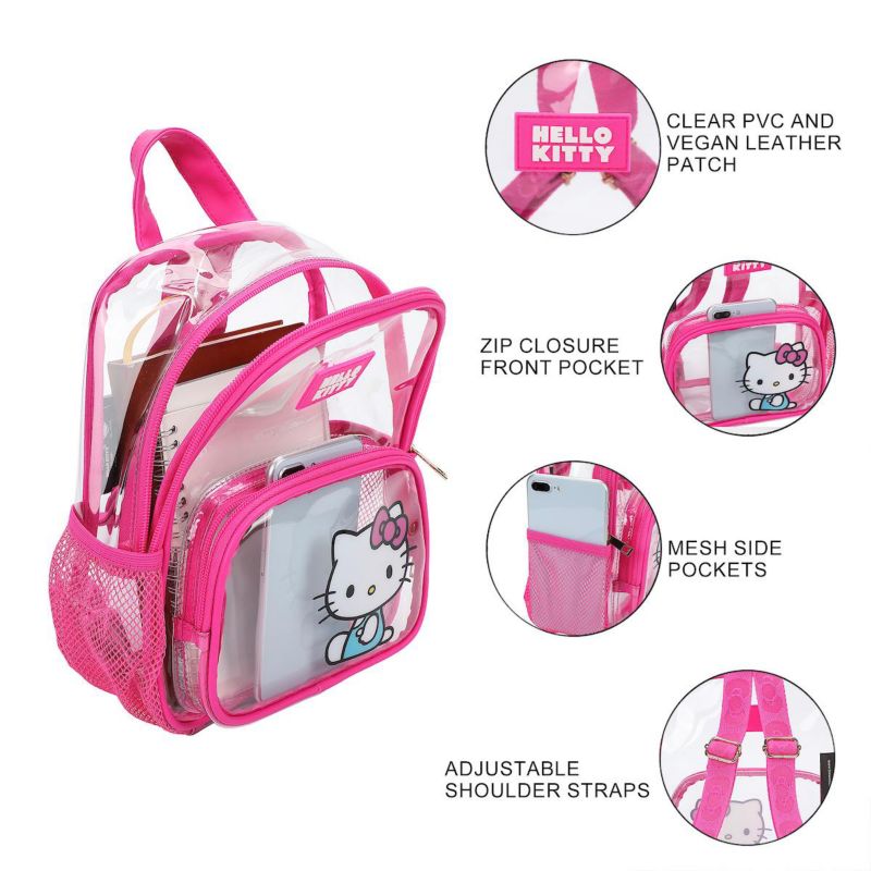 11" Clear Mini Backpack for Adults