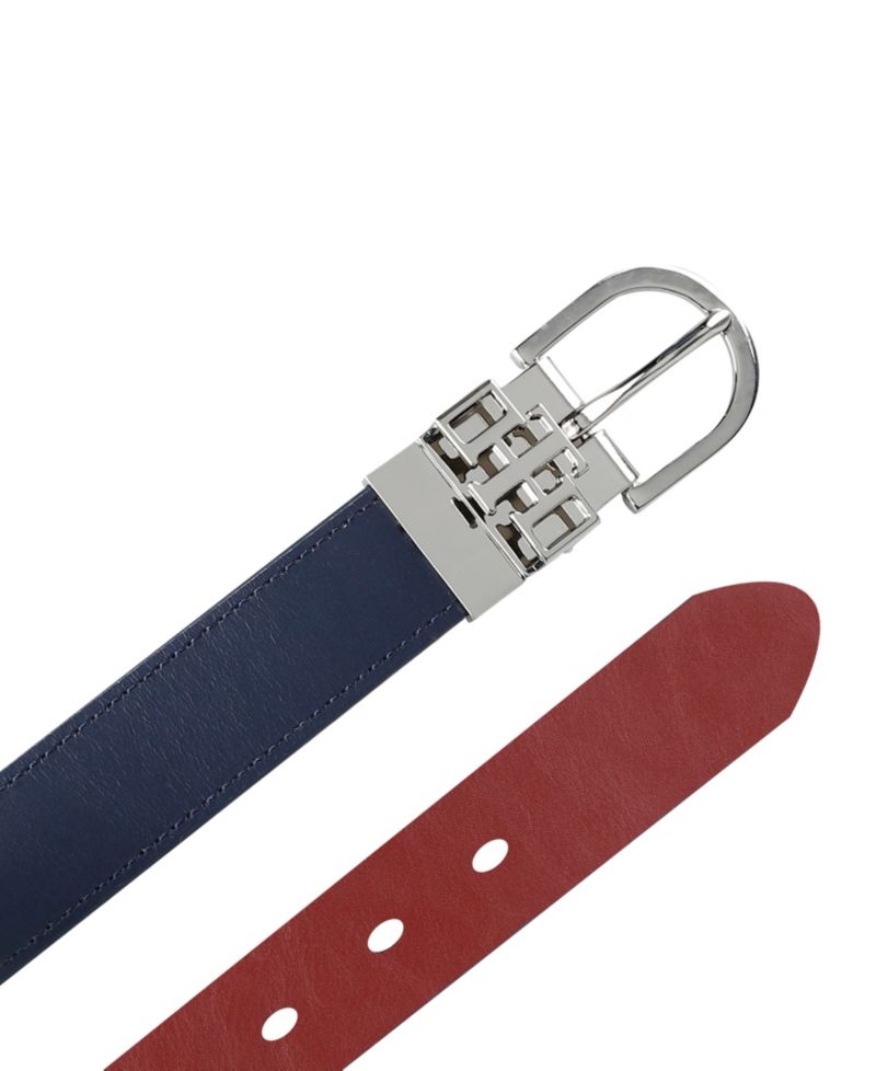 Women's 2-In-1 Reversible TH Monogram Strap Keeper Dress Casual Belt