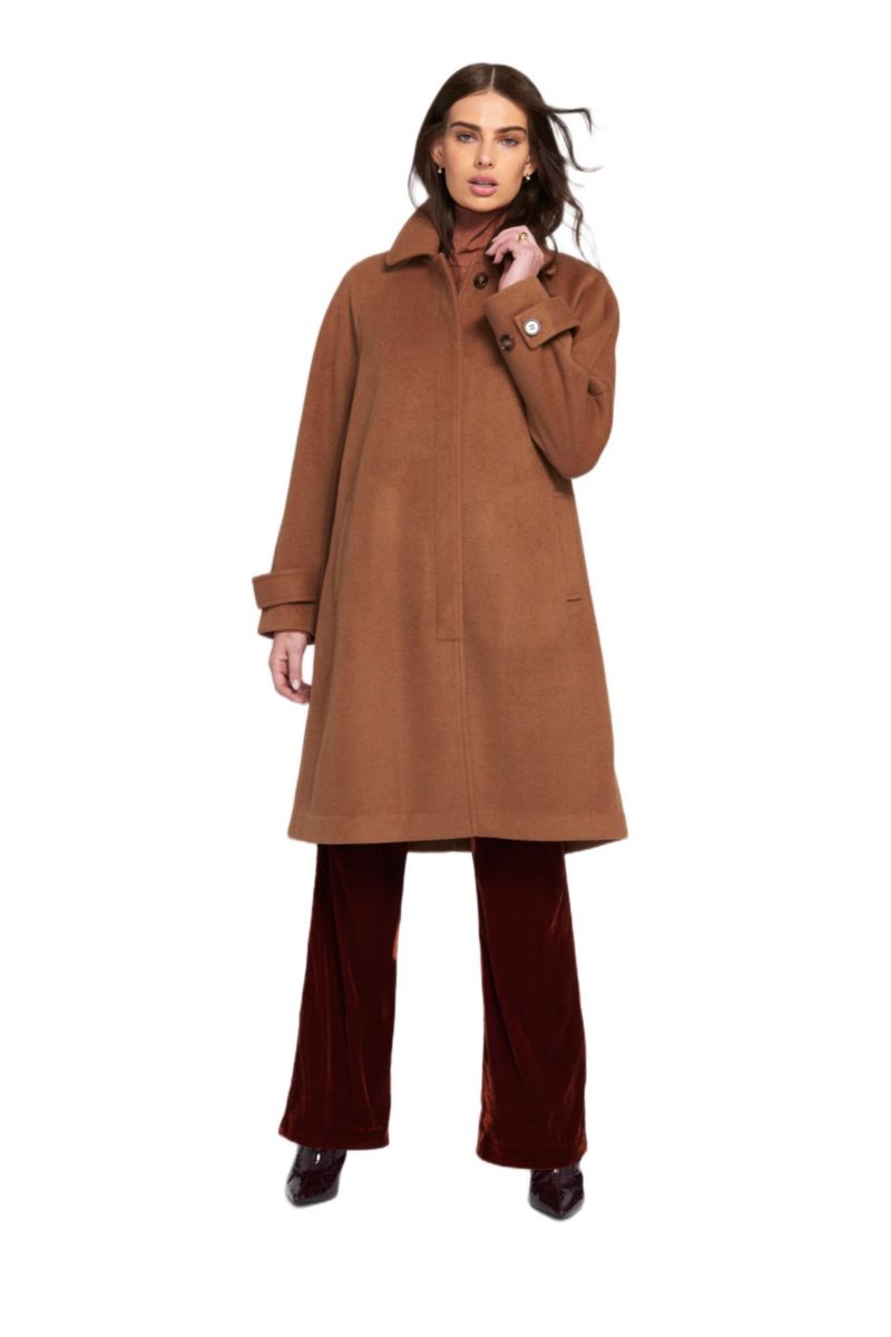Women's Melton Coat Teddy
