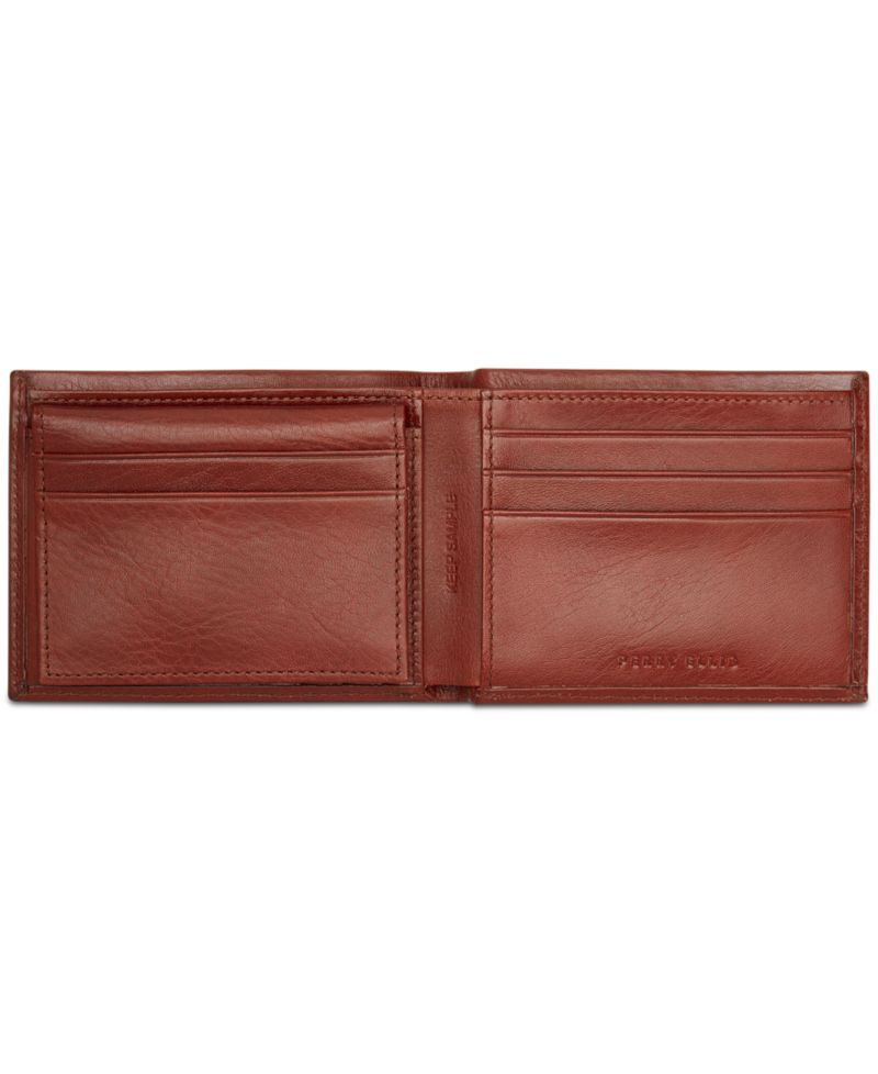 Perry Ellis Leather Pass Case & Removable Card Case