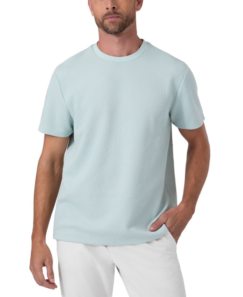 Men's Rover Twill Knit Short-Sleeve Allover Monogram T-Shirt