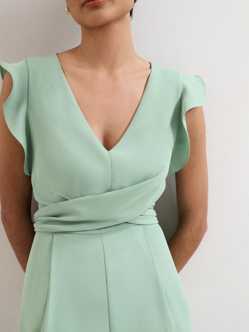 Women's Ayla V-Neck Wide Leg Jumpsuit