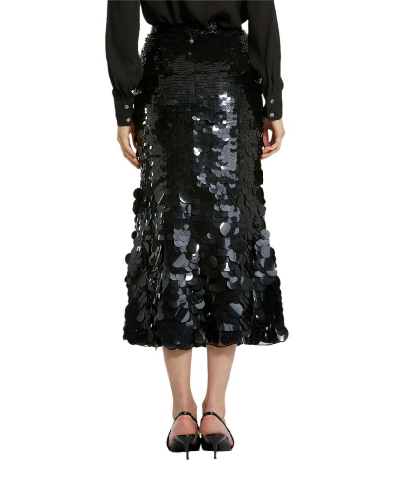 Women's Paillette Sequin Midi Skirt