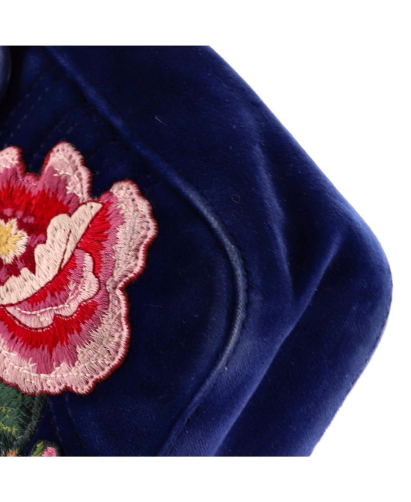 Medium GG Marmont Flap Bag Embroidered Matelasse Velvet