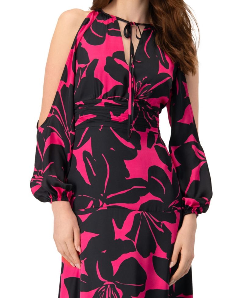 Women's Off-Shoulder Long Sleeve Maxi Dress