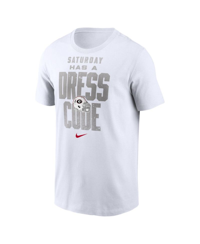 Men's White Georgia Bulldogs Whiteout Dress Code T-Shirt