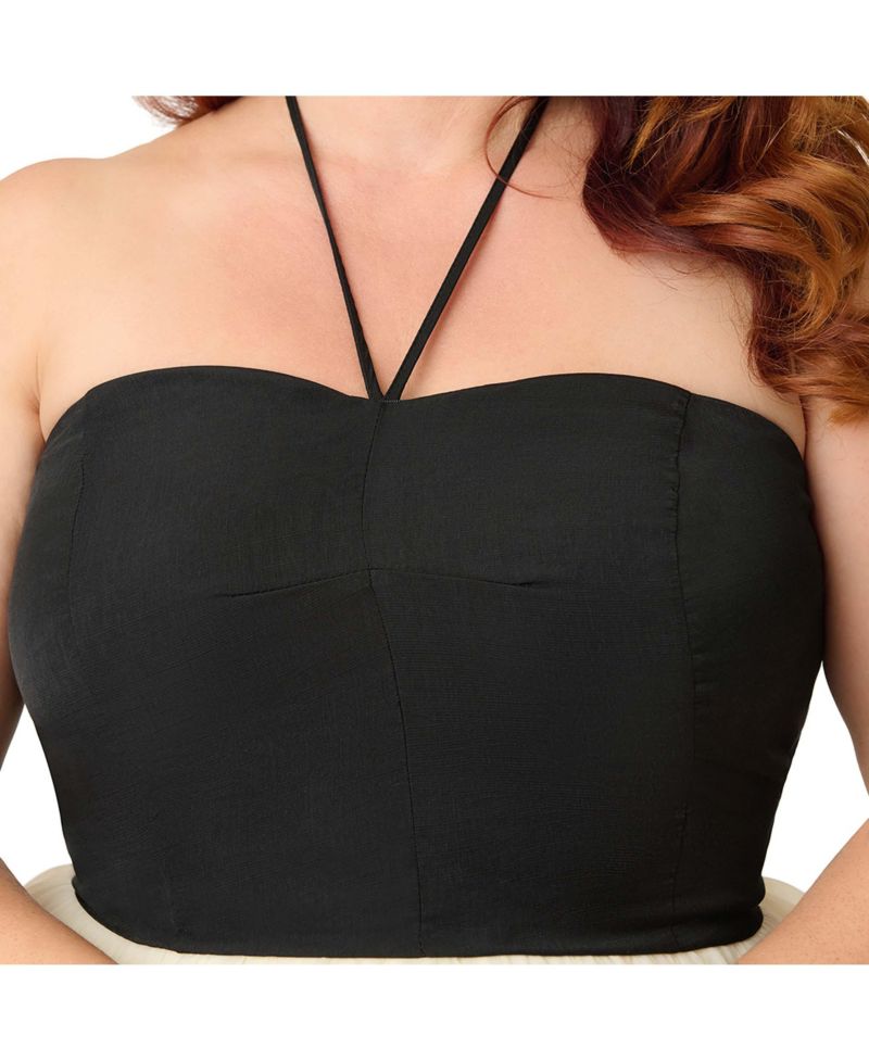 Plus Size Sweetheart Halter Swing Dress