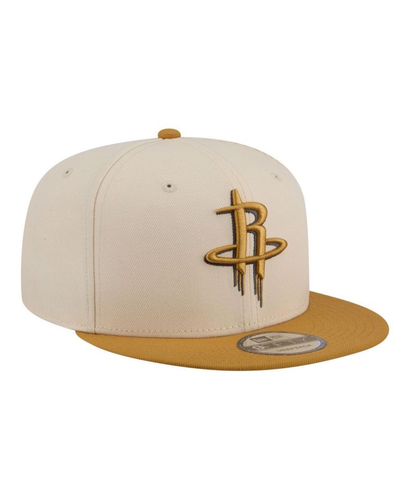 Men's Cream/Tan Houston Rockets Two-Tone Color Pack 9FIFTY Snapback Hat