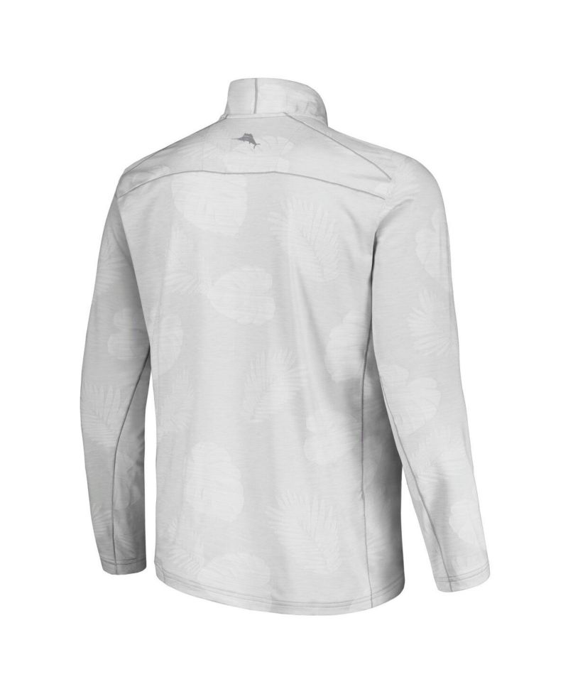 Men's Gray San Diego Padres Delray Frond IslandZone Half-Zip Jacket
