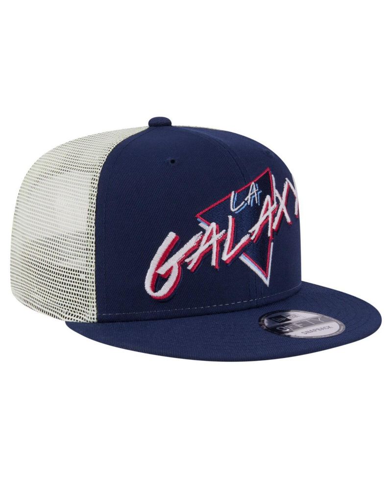 Men's Navy LA Galaxy Neon 9FIFTY Snapback Hat