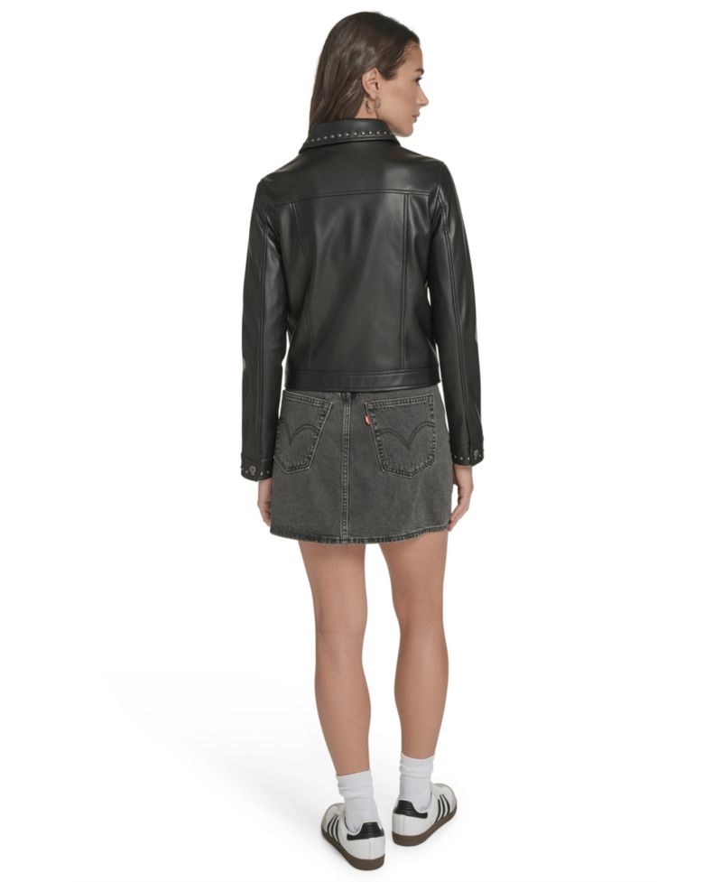 Women's Laydown Collar Studded Jacket
