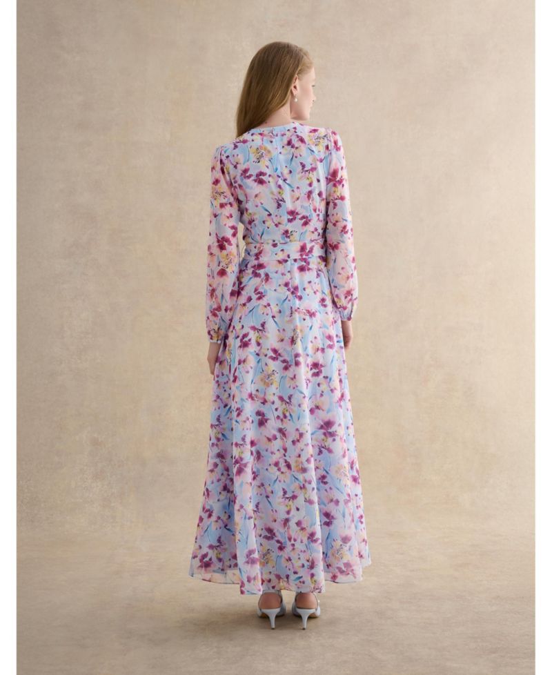 Women's Thea V-Neck Long Sleeve Maxi Dress