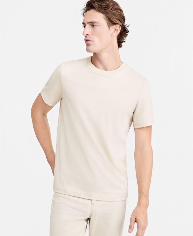 Men's Mercerized Cotton Short Sleeve Crewneck T-Shirt