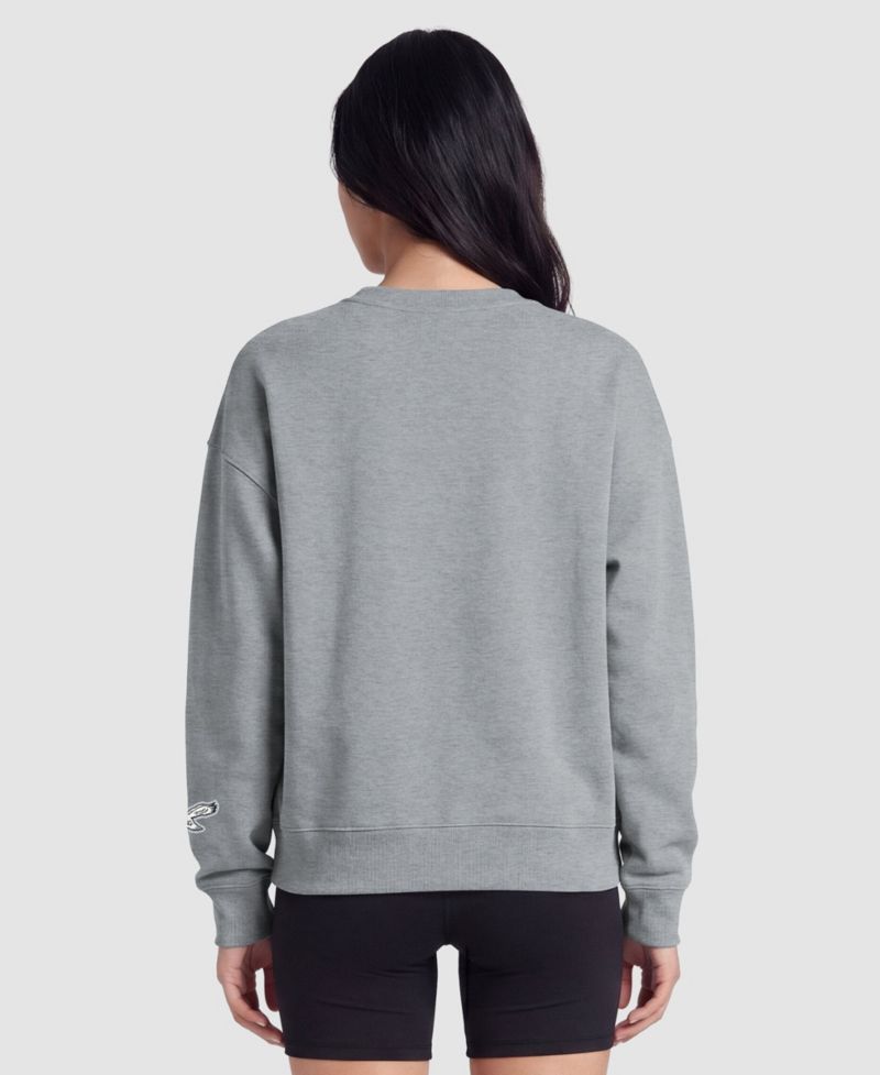 Philadelphia Eagles Women's Contrast Lined Sweatshirt - Heather Gray