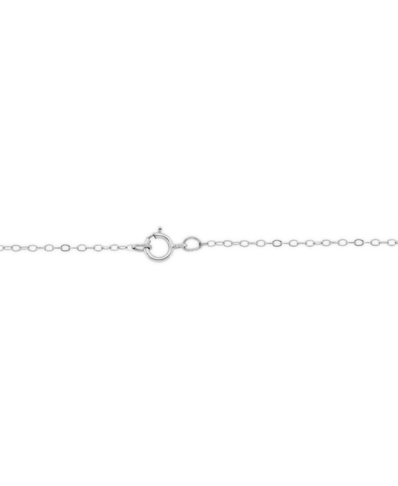 Rhodolite Garnet (1 ct. t.w.) & White Topaz (1/7 ct. t.w.) Looped 18" Pendant Necklace in Sterling Silver (Also in Citrine, Amethyst, Blue Topaz, & Peridot)