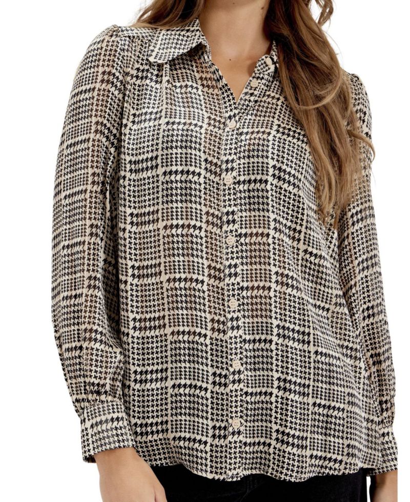 Women's Melina Long Sleeve Chiffon Blouse