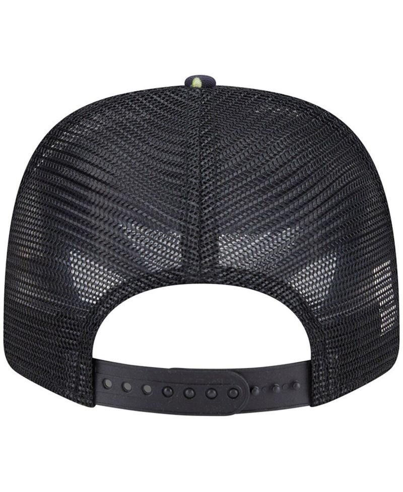 Men's Black Cincinnati Reds Adventure Drinks Pattern 9SEVENTY Stretch-Snap Hat