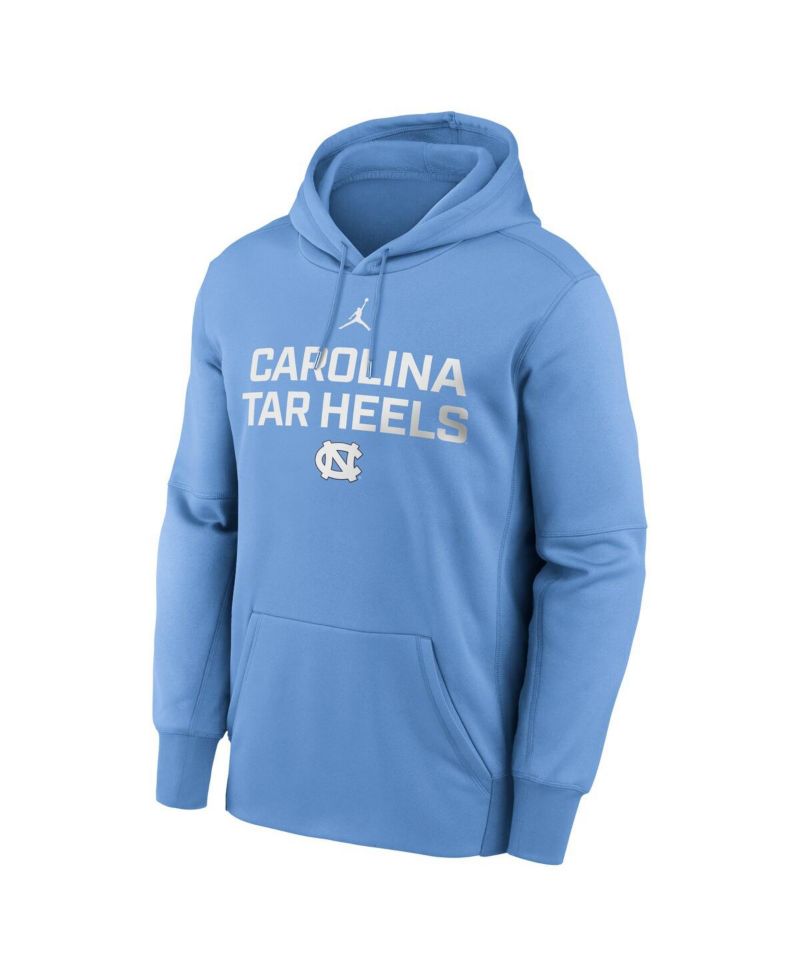 Men's Carolina Blue North Carolina Tar Heels Team Stacked Performance Pullover Hoodie
