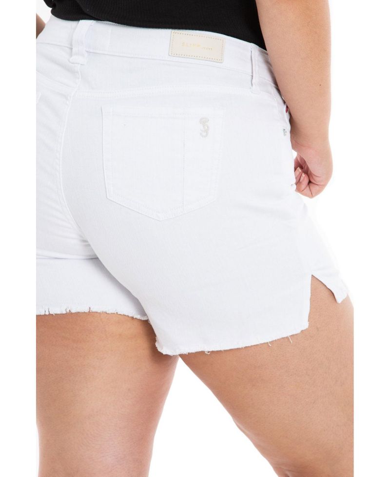 Plus Size Side Vent Shorts