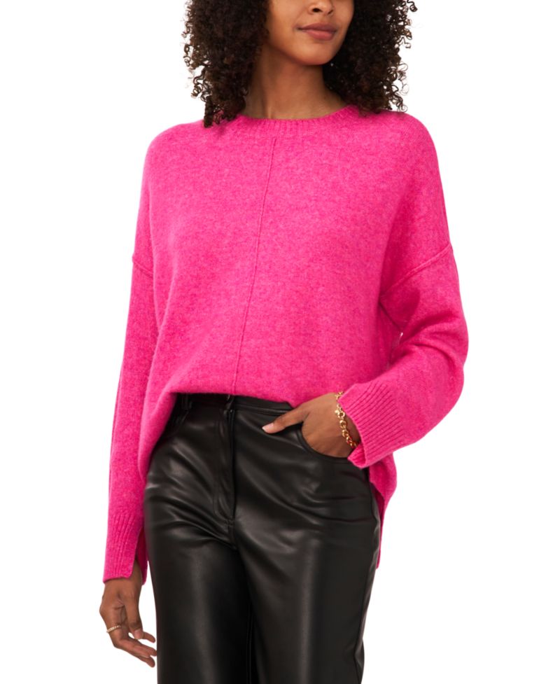 Women's Cozy Crewneck Long-Sleeve Extend-Shoulder Sweater