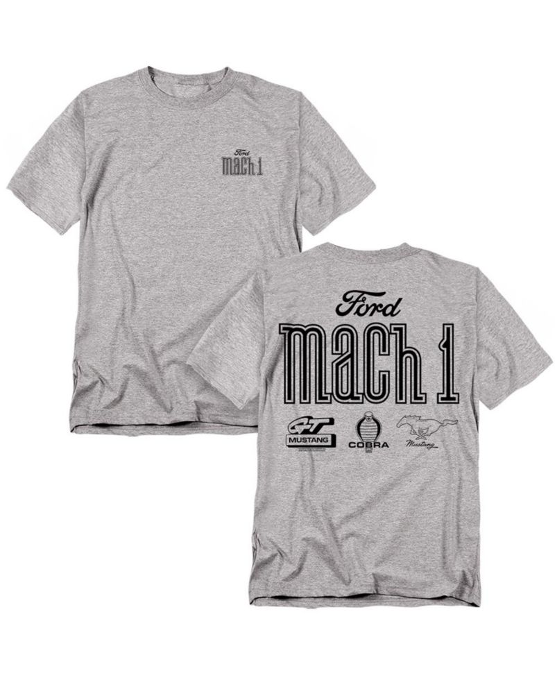 Men's Ford Mach 1 Logos Front Back T-Shirt