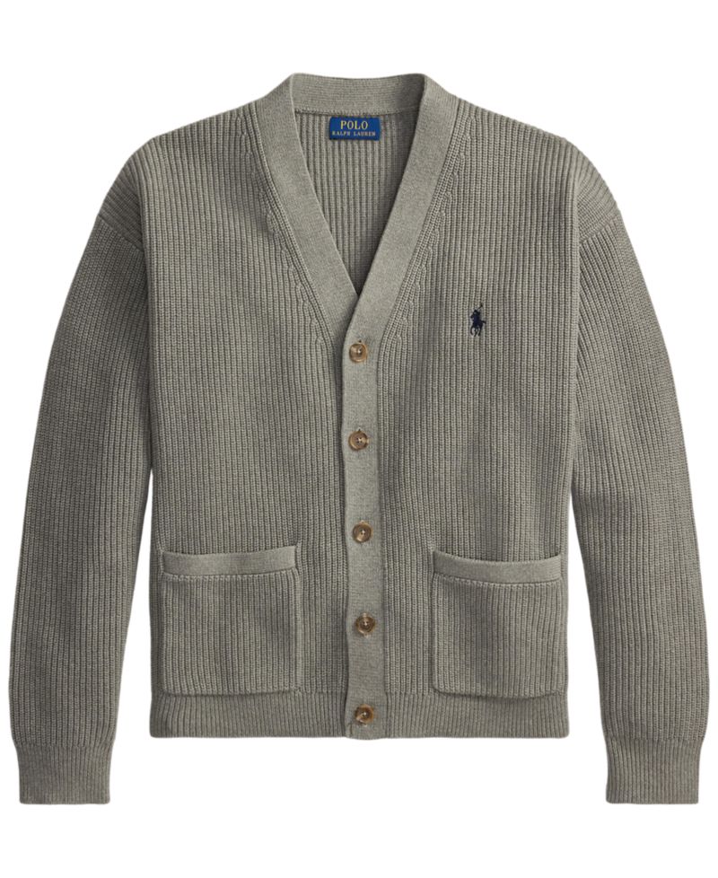 Men's Relaxed-Fit Textured Cardigan