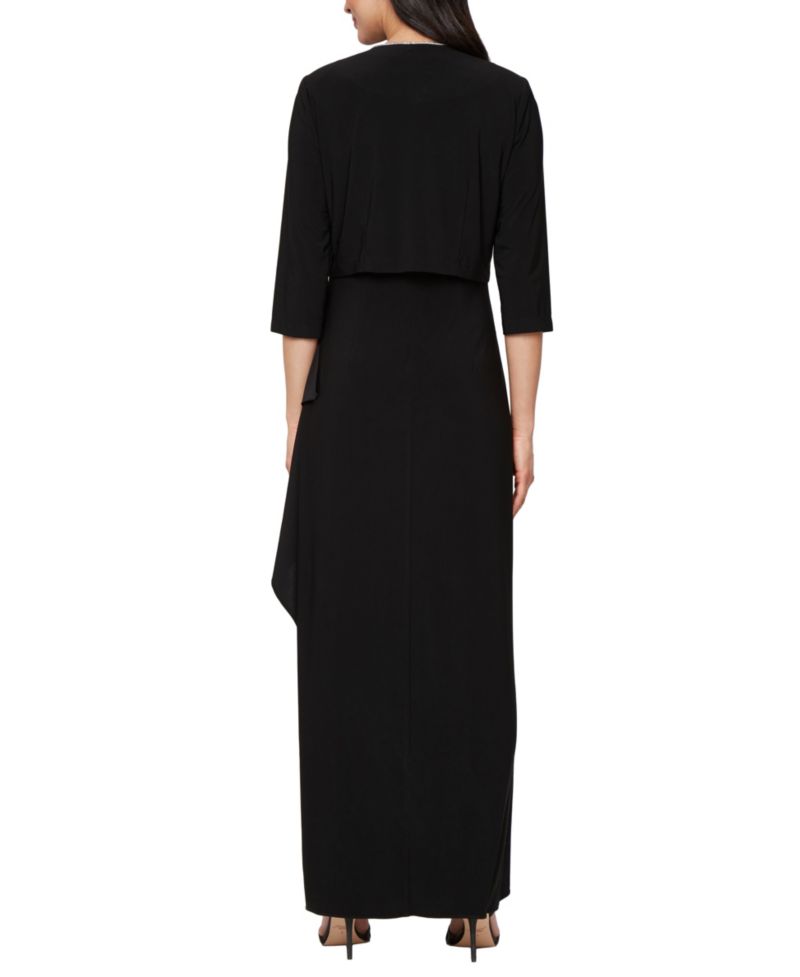 Petite Matte Jersey Long Jacket Dress