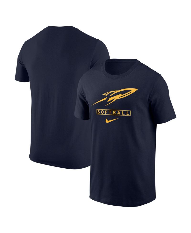 Men's Navy Toledo Rockets Softball T-Shirt