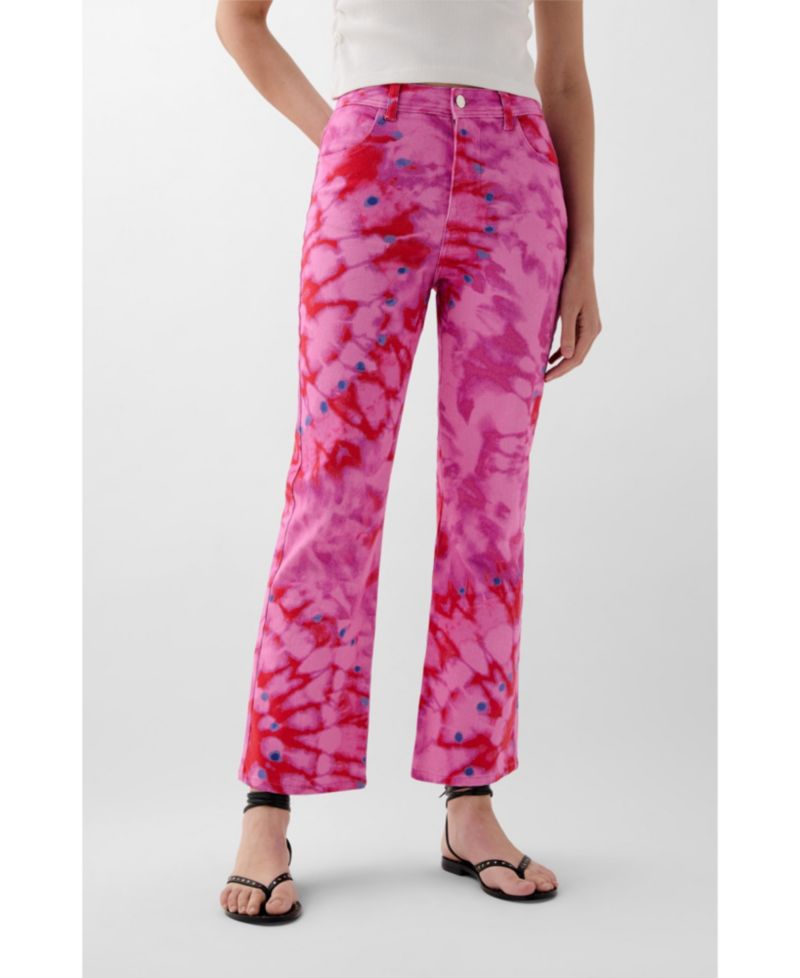 Women's Summer Print Denim Pant
