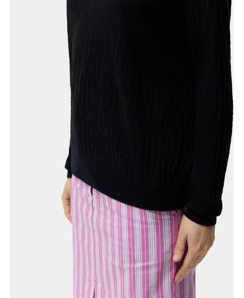 Women's Silk Cashmere Textured Sweater