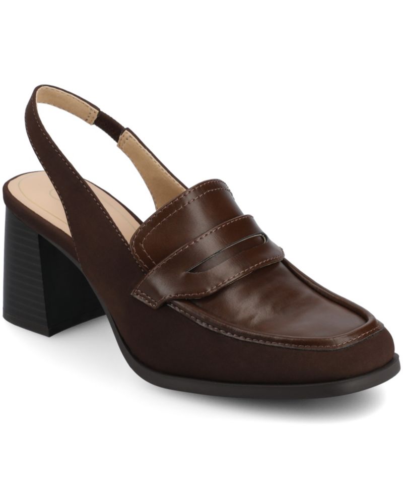 Women's Henrika Block Heel Slingback Tailored Pumps