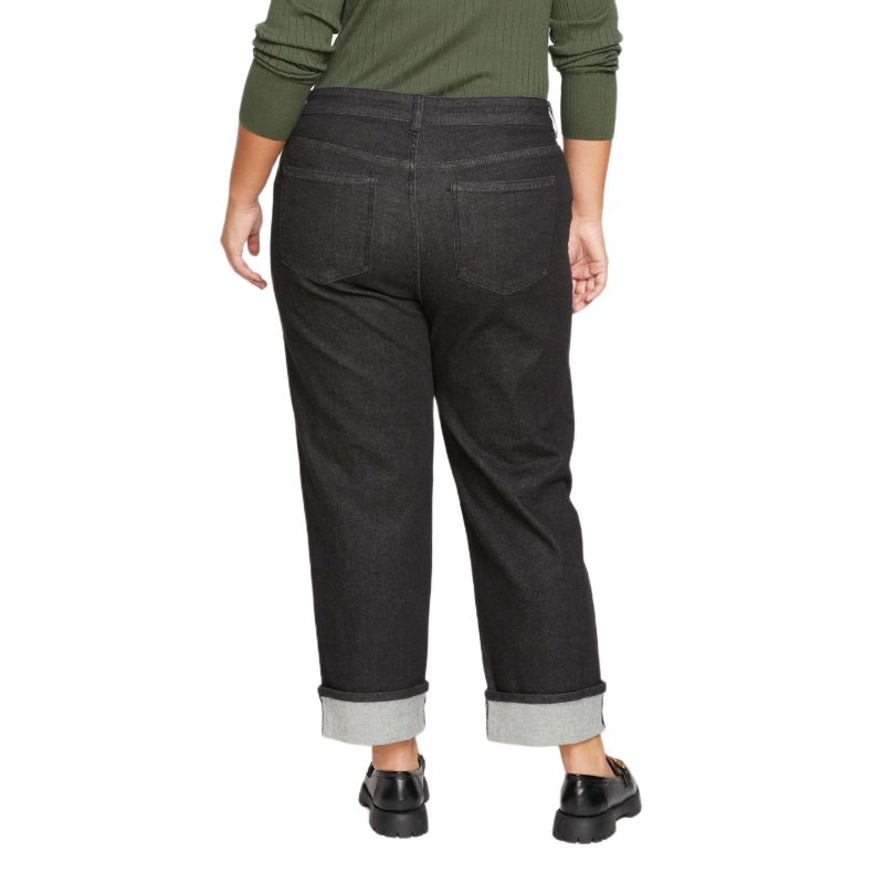 Women's Stevie High-Rise Cuffed Straight-Leg Jeans