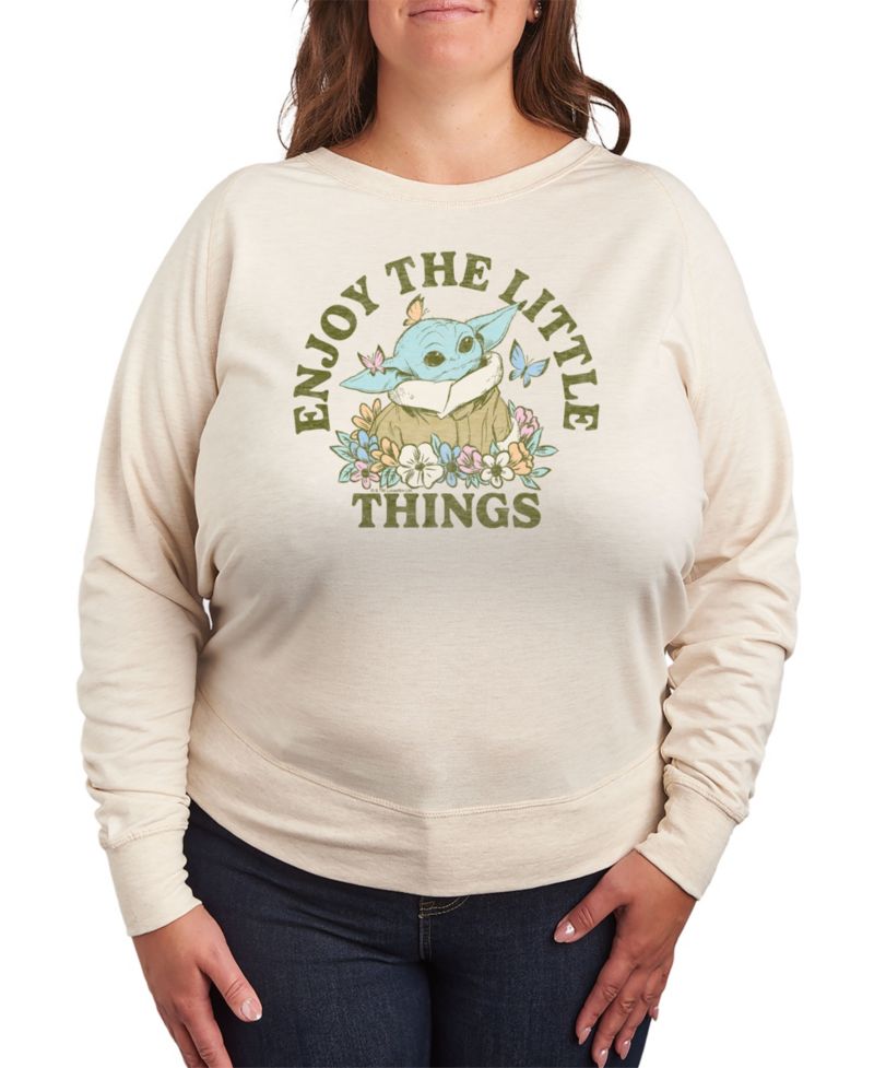 Plus Size Star Wars Mandalorian Enjoy The Little Things Graphic Pullover Top