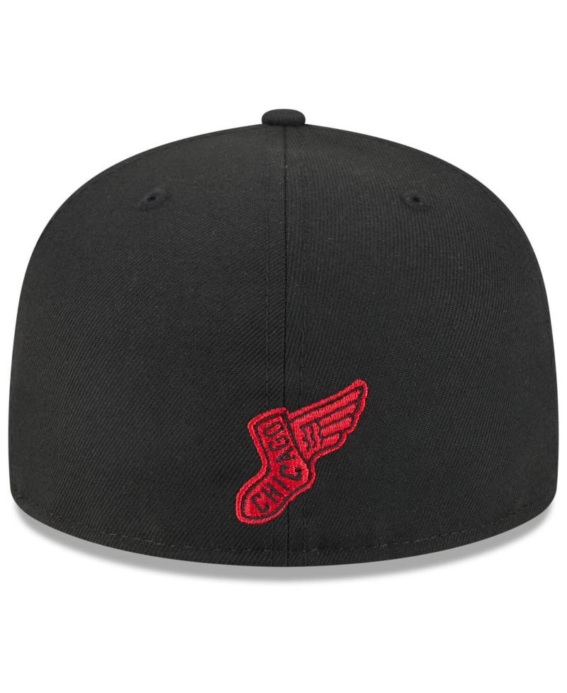 Men's Black Chicago White Sox 2025 City Connect Fan Pack 59FIFTY Fitted Hat