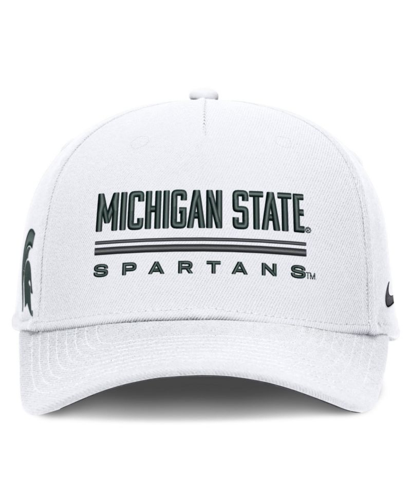 Men's White Michigan State Spartans 2026 Sideline Dri-FIT Rise Adjustable Hat